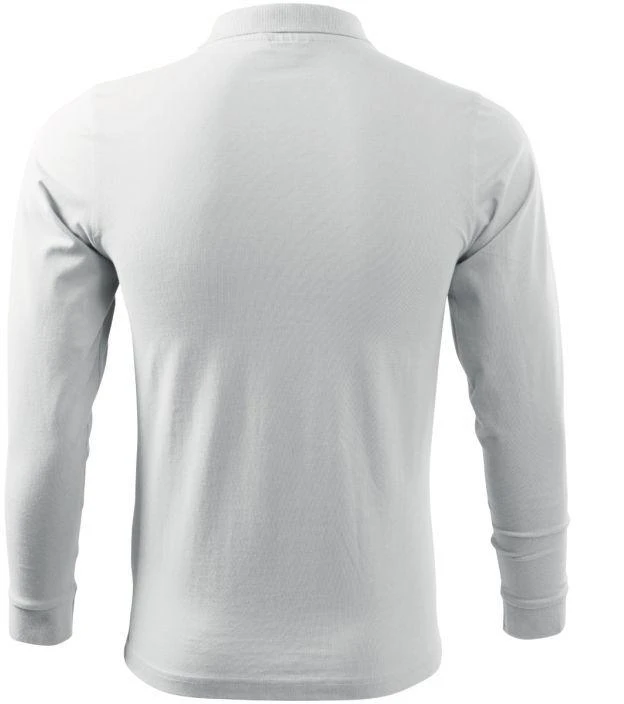 Malfini Single J. LS M MLI-21100 balti polo marškinėliai