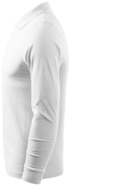 Malfini Single J. LS M MLI-21100 balti polo marškinėliai
