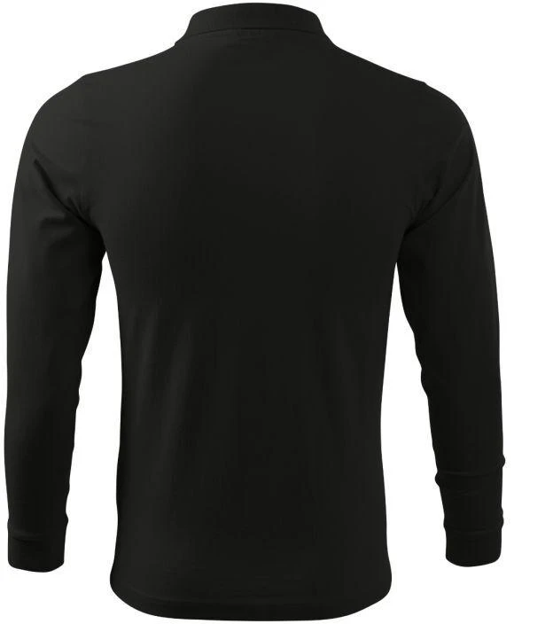 Malfini Single J. LS M MLI-21101 juodi polo marškinėliai