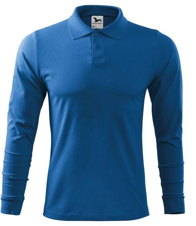 Malfini Single J. LS M polo marškiniai MLI-21114 azure