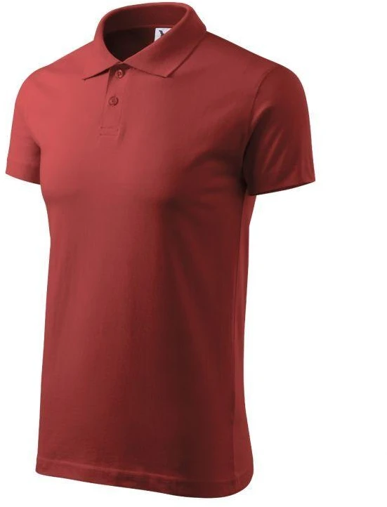 Malfini Single J. M MLI-20213 bordo spalvos polo marškinėliai