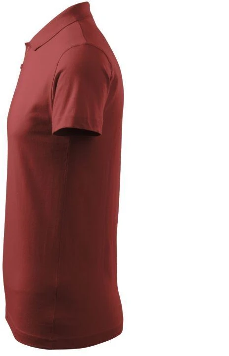 Malfini Single J. M MLI-20213 bordo spalvos polo marškinėliai