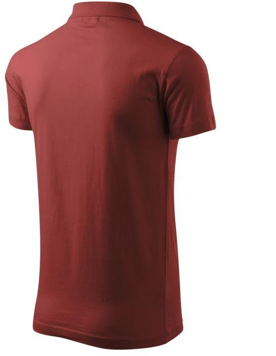 Malfini Single J. M MLI-20213 bordo spalvos polo marškinėliai