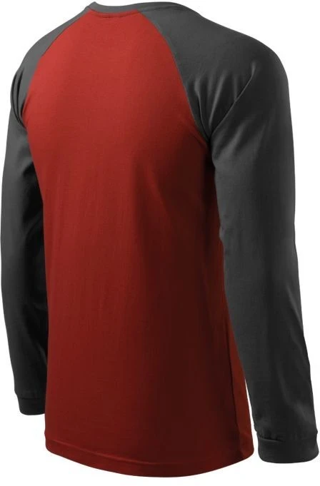 Malfini Street LS M T-shirt MLI-13023 Marlboro Raudona