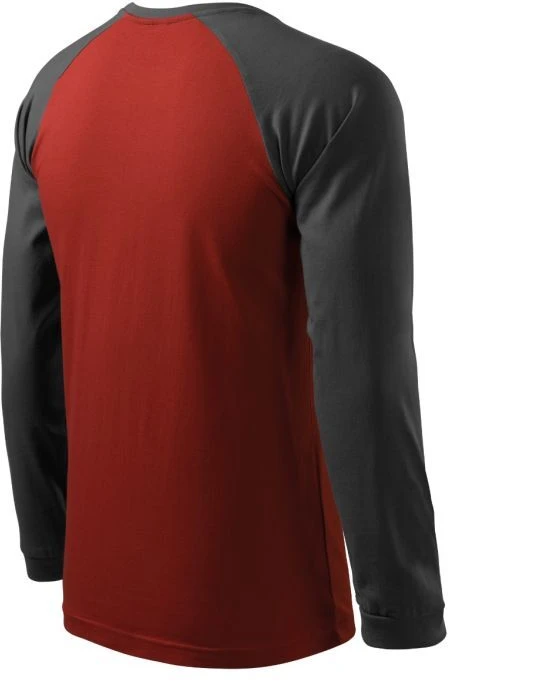 Malfini Street LS M T-shirt MLI-13023 Marlboro Raudona