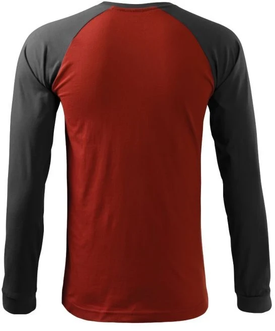 Malfini Street LS M T-shirt MLI-13023 Marlboro Raudona