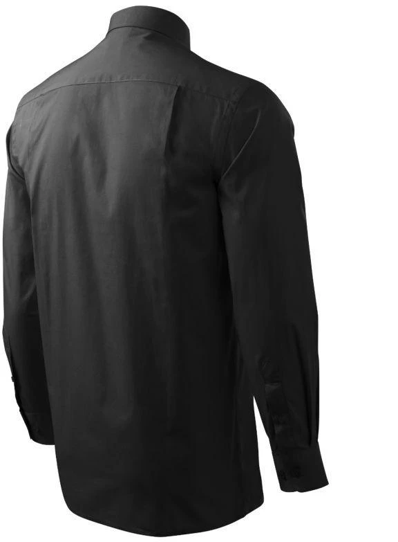 Malfini Style Marškiniai Vyrams LS M MLI-20901 Juodi