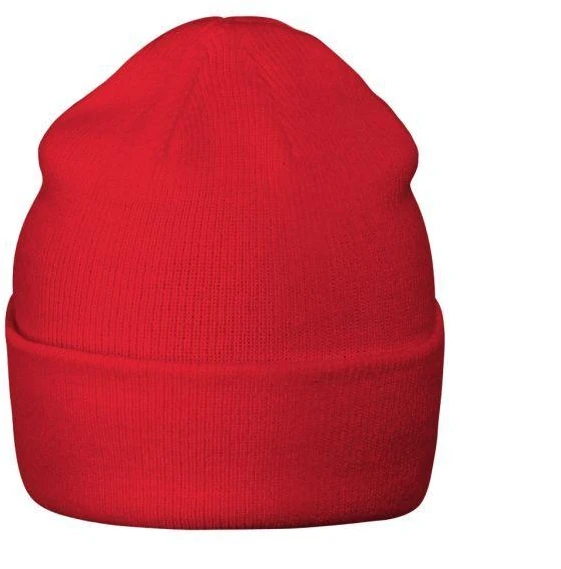 Malfini As Unisex megzta kepurė MALFINI Beanie 315 red – klasikinis žieminis modelis
