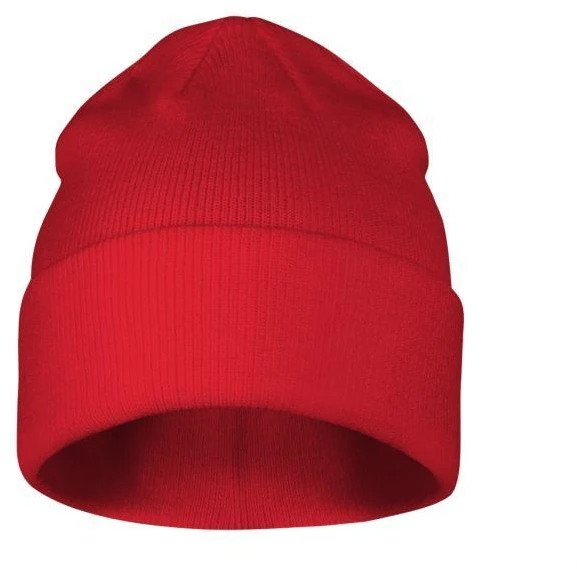 Malfini As Unisex megzta kepurė MALFINI Beanie 315 red – klasikinis žieminis modelis