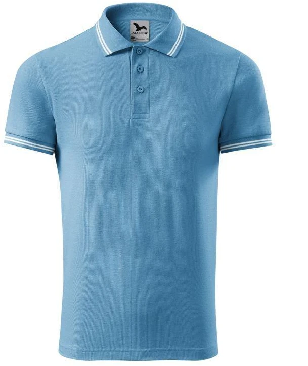 Malfini Urban M MLI-21914 mėlynų marškinėlių polo