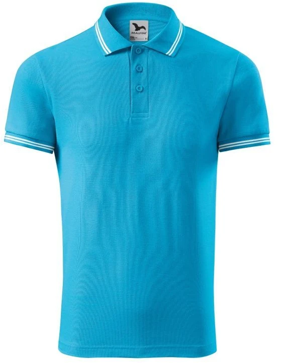 Malfini Urban M MLI-21944 turkiozinis polo marškinėlis