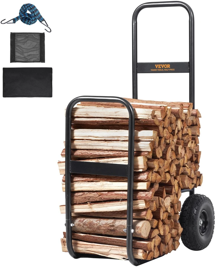 VEVOR Malkų vežimėlis 113.4kg talpos