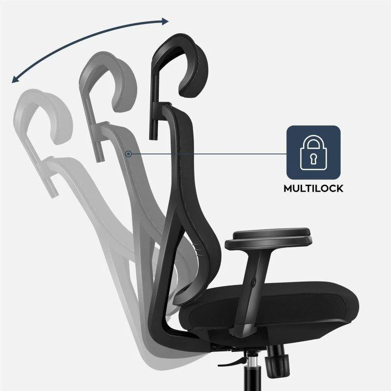 Biuro kėdė „Mark Adler Manager 3.3 Juodas“, ergonominė kėdė, juoda