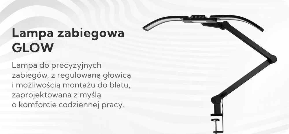 Activeshop Kosmetologinė lempa manikiūro procedūroms Glow L05, juoda