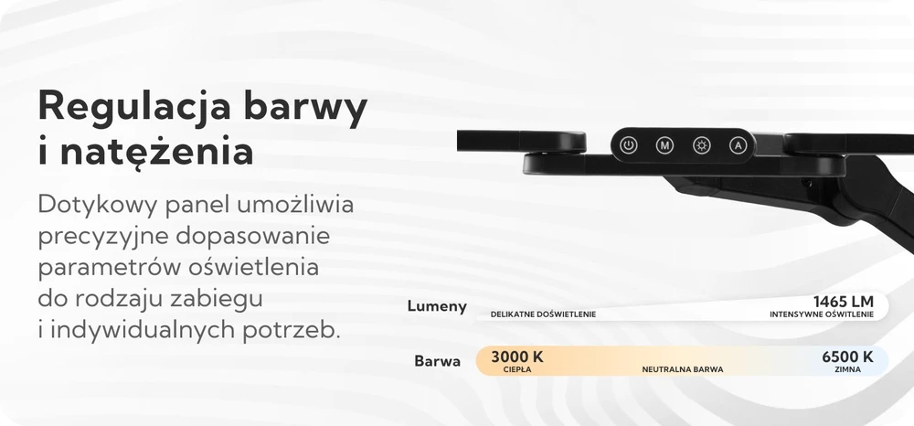 Activeshop Kosmetologinė lempa manikiūro procedūroms Glow L05, juoda