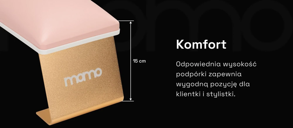 Activeshop Manikiūro porankis Momo 7-M pink and auksinis