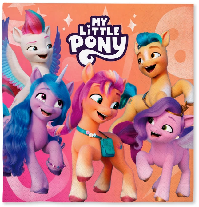 Mano mažojo ponio (My Little Pony) servetėlės – Gimtadienio dekoracijos