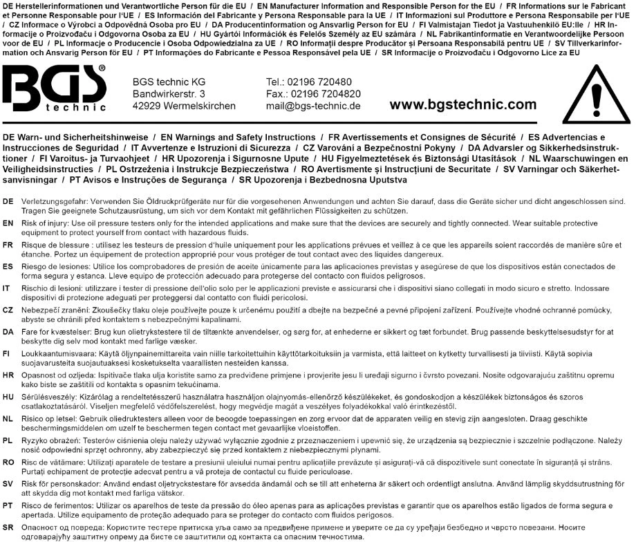 MANOMETRAS SU VOŽTUVU | 0–10 BAR | SKIRTAS BGS 8007 (8007-2)
