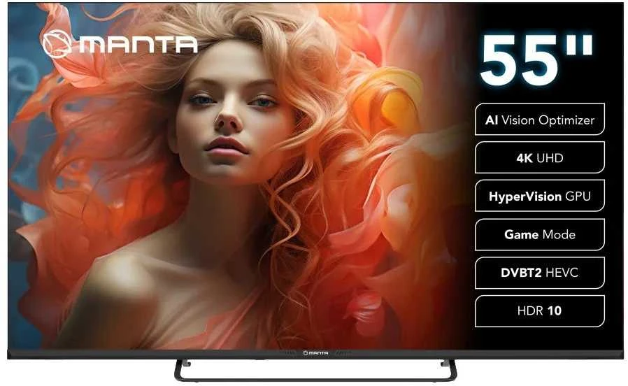 Televizorius Manta 55LUV125E 55 colių 4K UHD išmanusis televizorius