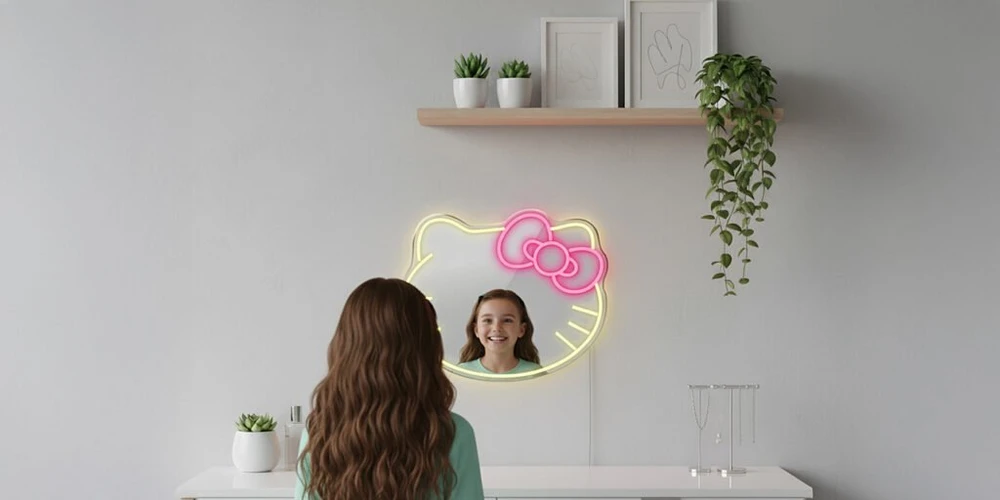 Manta Hello Kitty LED neoninis veidrodis