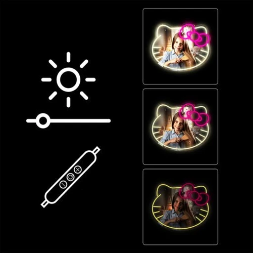 Manta Hello Kitty LED neoninis veidrodis