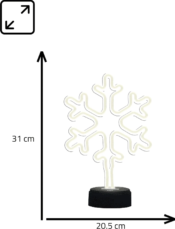 Manta SNL84WH LED šviečianti sniego liekana