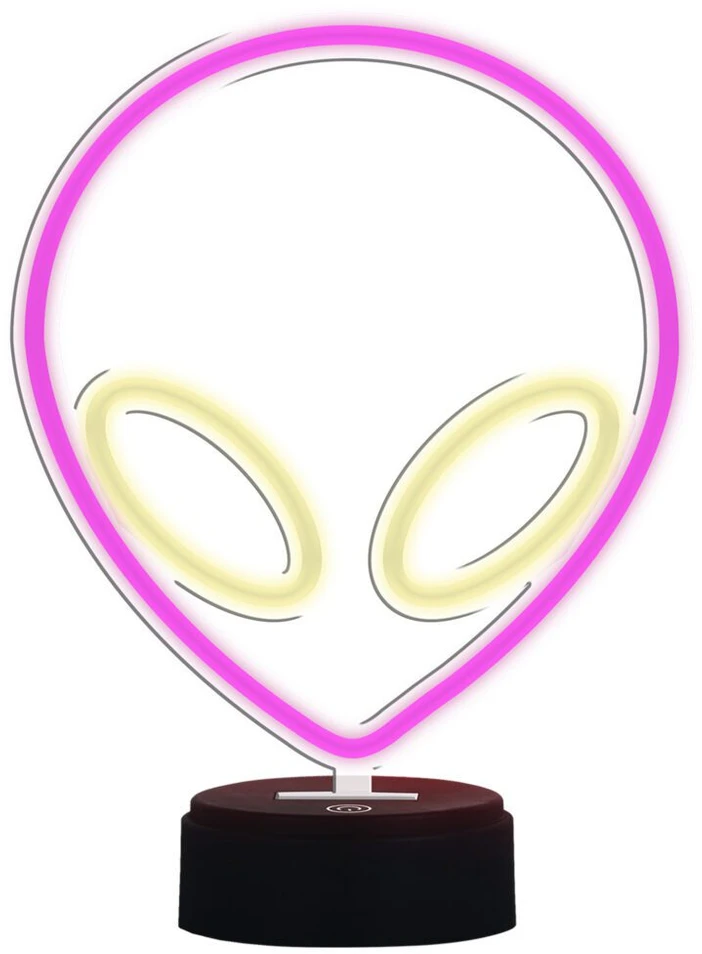 Manta UFO rožinė neoninė lempa
