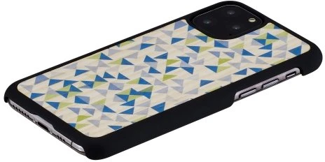 Mėlyna MAN&WOOD telefono dėklas iPhone 11 Pro, „Mėlyna Triangle Juodas“