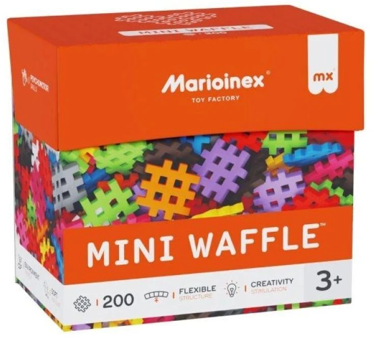 Marioinex mini vaflių konstravimo kaladėlės, 200 detalių