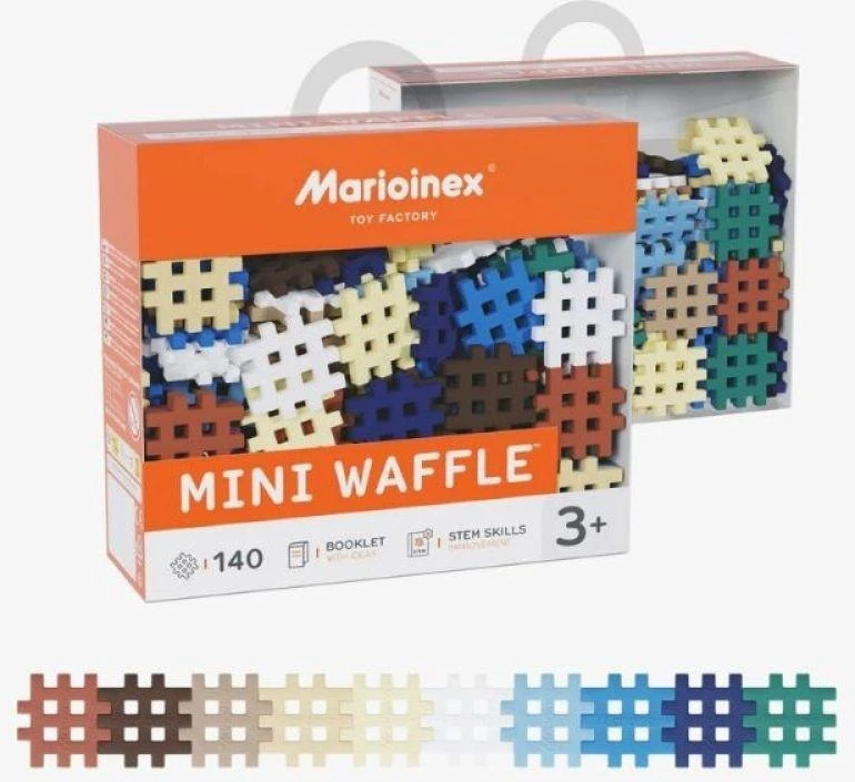 Marioinex mini vaflių kaladėlių rinkinys, 3 vnt., 140 detalių