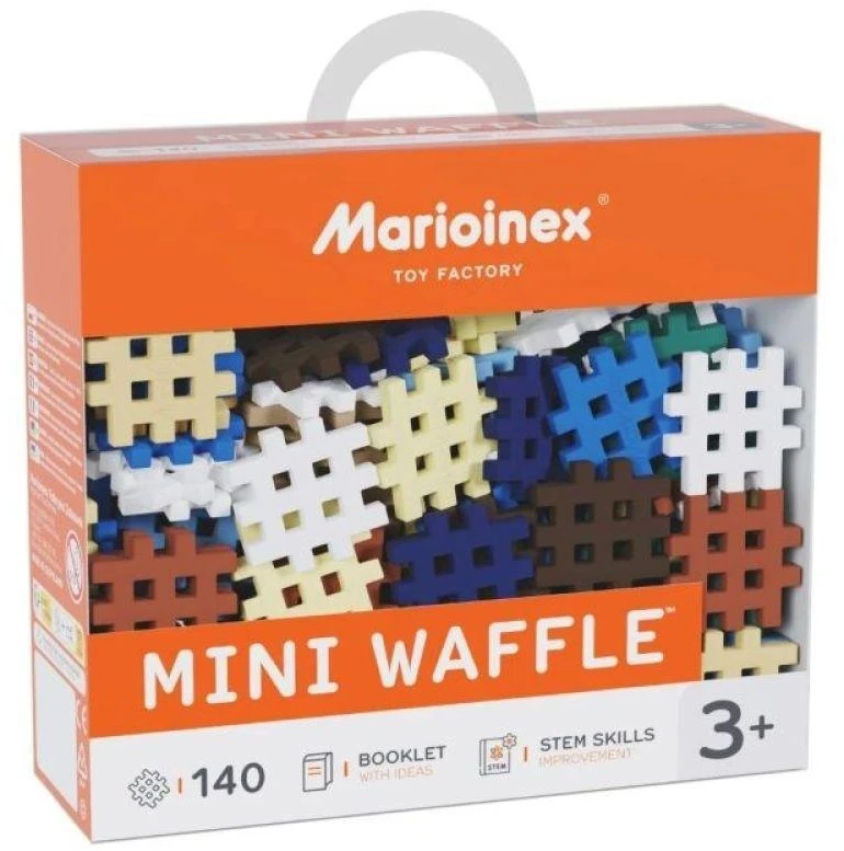 Marioinex mini vaflių kaladėlių rinkinys, 3 vnt., 140 detalių