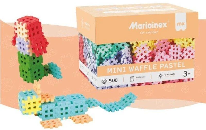 Konstruktorius Waffle Mini Pastel Konstruktorius 500 Elementas