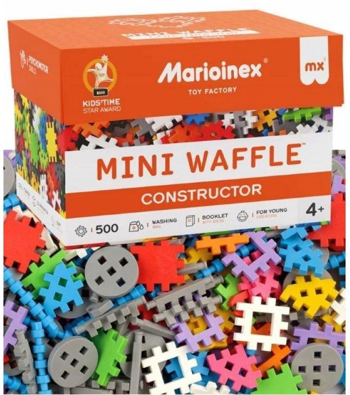 Konstrukciniai blokeliai Mini Waffle Konstruktor, 500 d.