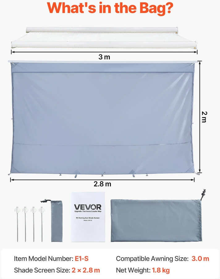 VEVOR Sodo palapinės pavėsinė 2 x 2.8 m