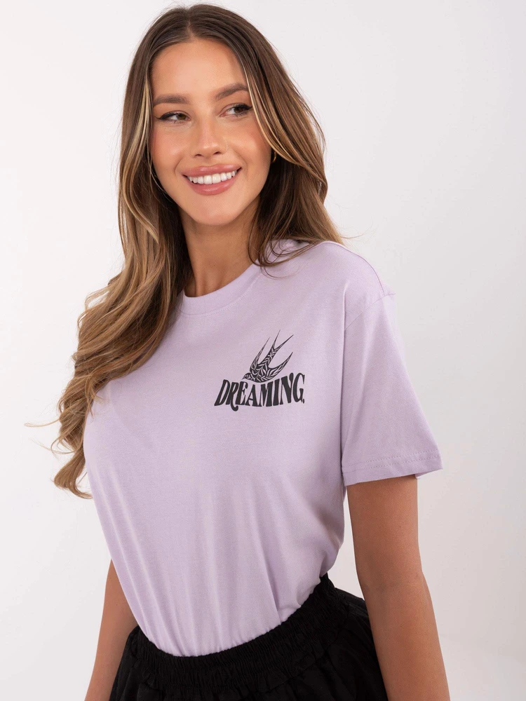 Marškinėliai - D12022AC02645H - šviesiai violetiniai
