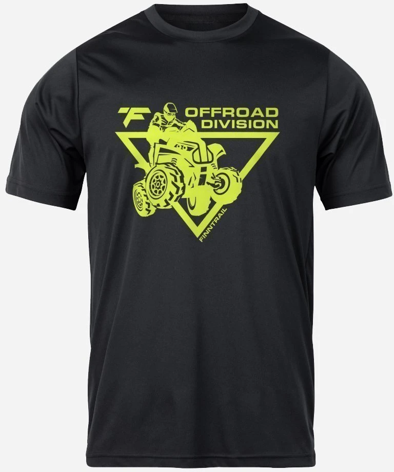 Marškinėliai Finntrail ATV BlackYellow 6708, Dydis: S
