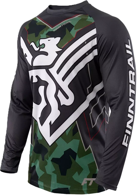Marškinėliai Finntrail JERSEY CamoArmy 6601, Dydis: S