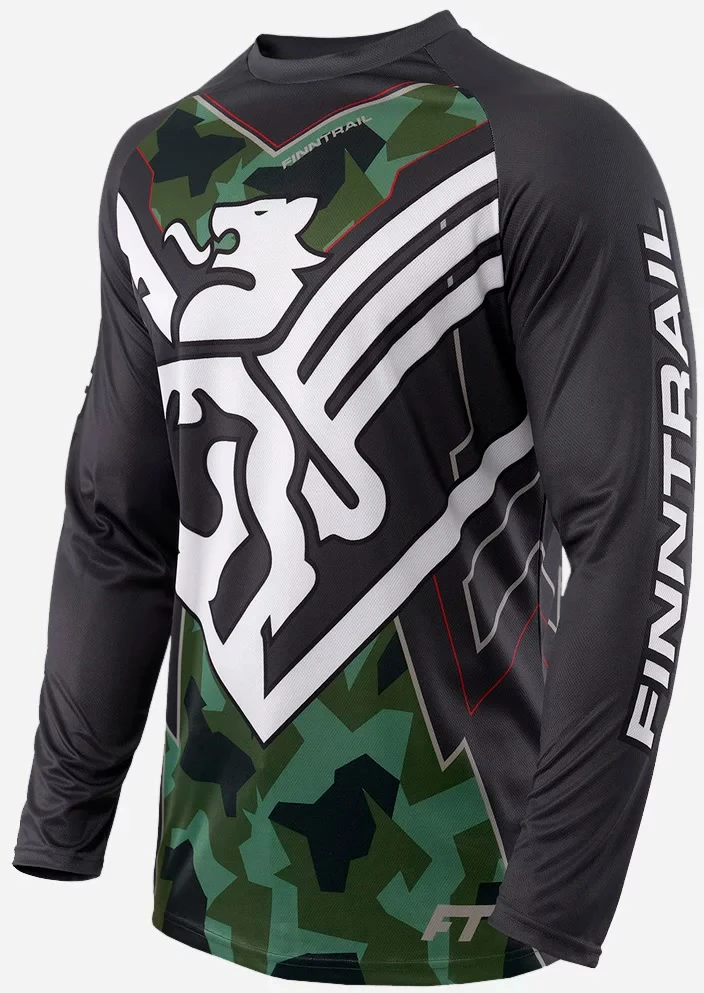 Marškinėliai Finntrail JERSEY CamoArmy 6601, Dydis: S