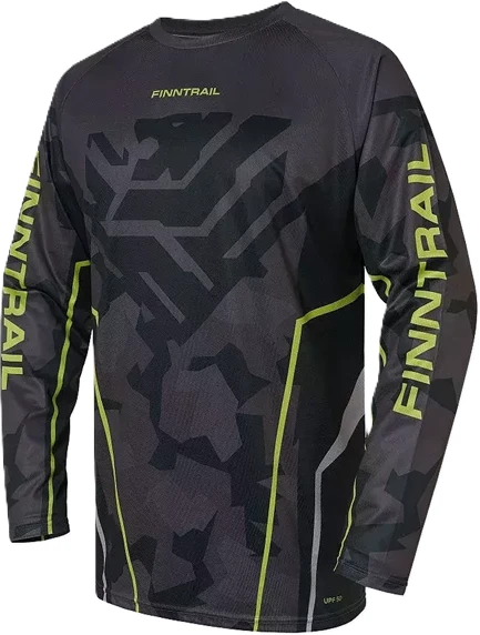 Marškinėliai Finntrail JERSEY CamoShadowBlack 6600, Dydis: XS
