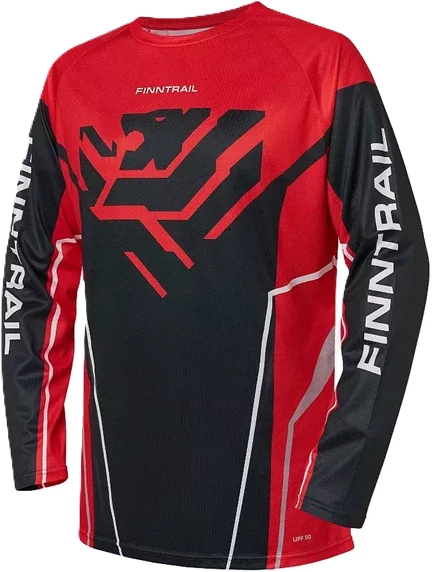 Marškinėliai Finntrail JERSEY Raudona 6600, Dydis: XS