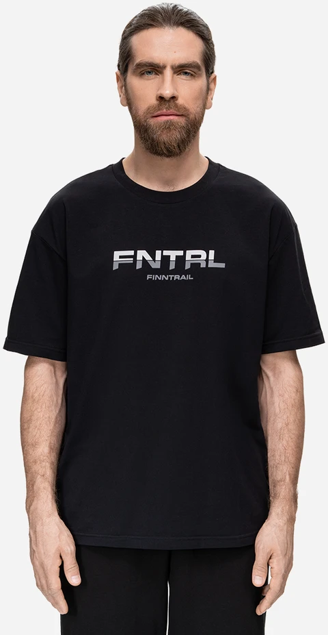 Marškinėliai Finntrail LOGO Juodas 6734