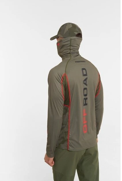 Marškinėliai Finntrail VIZARD Khaki 6608, Dydis: XS