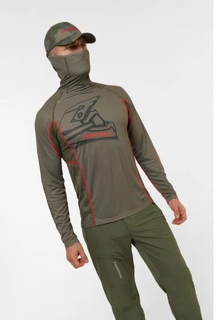 Marškinėliai Finntrail VIZARD Khaki 6608, Dydis: XS