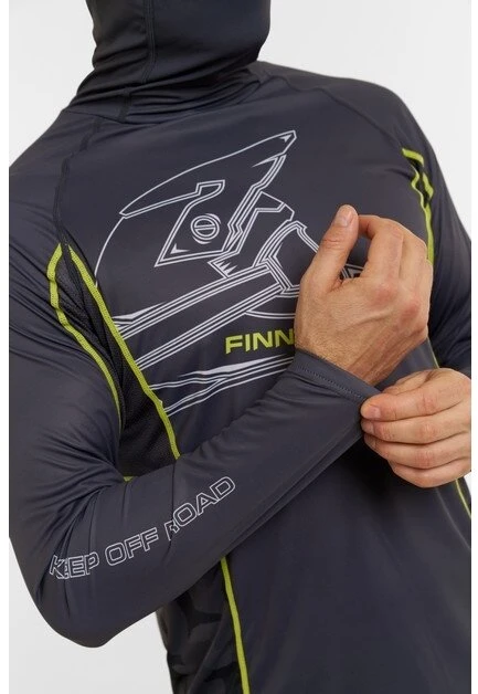 Marškinėliai Finntrail VIZARD MiddleGrey 6608, Dydis: XS