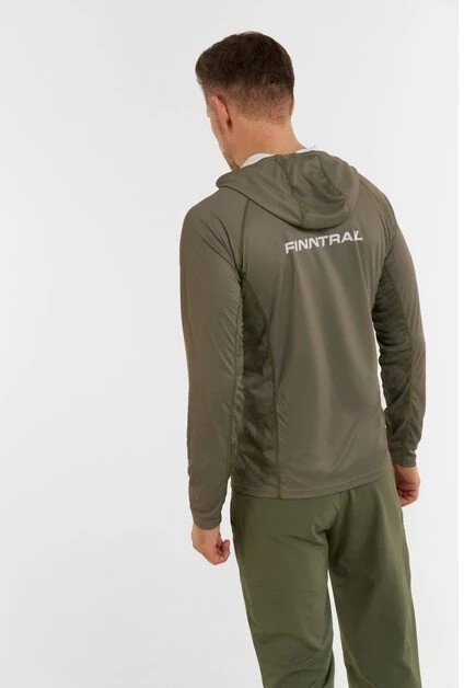 Marškinėliai Finntrail WAVE BIG FISH Khaki 6609, Dydis: S