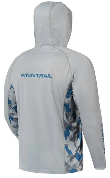 Marškinėliai Finntrail WAVE BIG FISH Pilkas 6609
