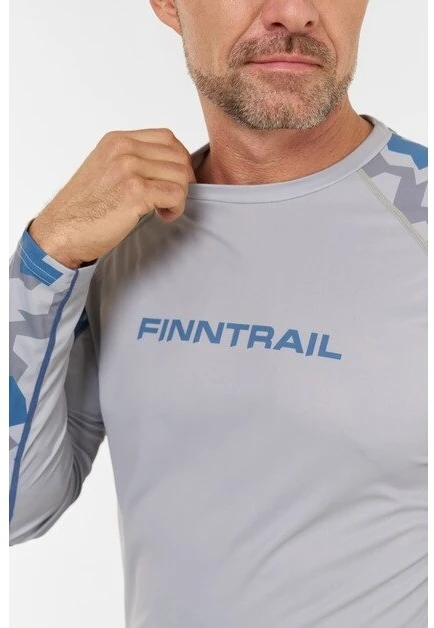 Marškinėliai Finntrail WAVE Pilkas 6612, Dydis: S