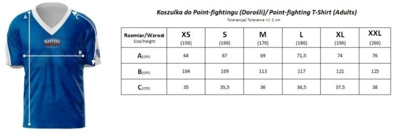 Marškinėliai taškinei kovai POINT Masters