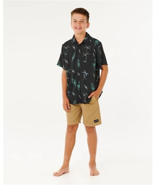 Marškiniai berniukams Rip Curl Eternal Shred, juodi