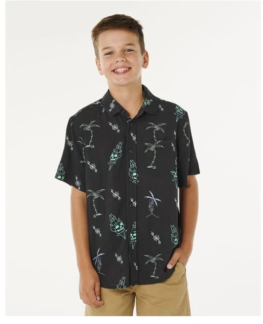 Marškiniai berniukams Rip Curl Eternal Shred, juodi